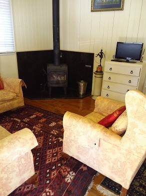 Casita de Campo fireplace